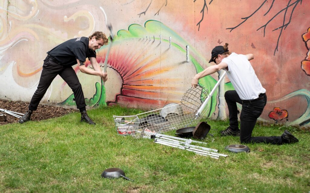 Arts Council Funded performing an acoustic noise set